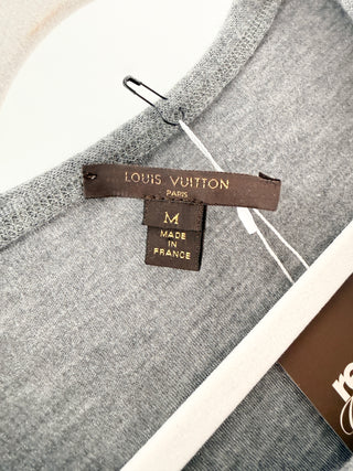 Louis Vuitton Casual grey leather pocket tee, M