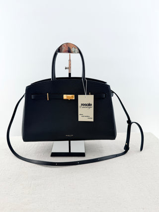 Demellier London the midi hudson leather bag with long strap, midi