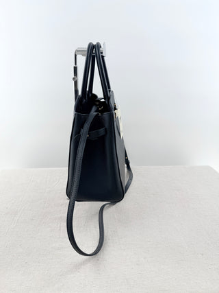 Demellier London the midi hudson leather bag with long strap, midi