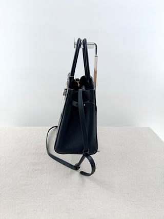 Demellier London the midi hudson leather bag with long strap, midi
