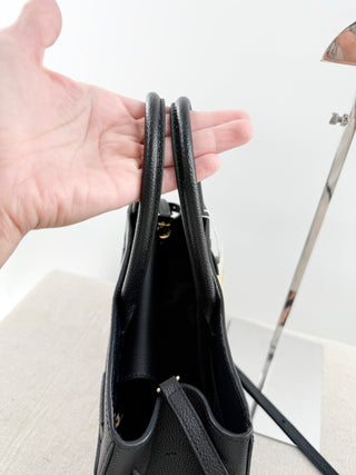 Demellier London the midi hudson leather bag with long strap, midi