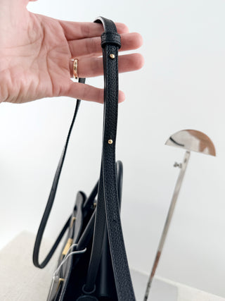 Demellier London the midi hudson leather bag with long strap, midi