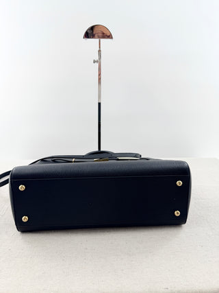 Demellier London the midi hudson leather bag with long strap, midi