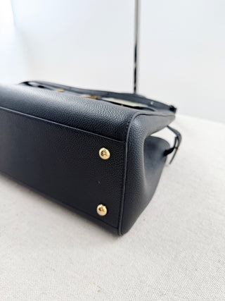 Demellier London the midi hudson leather bag with long strap, midi