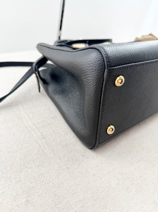 Demellier London the midi hudson leather bag with long strap, midi