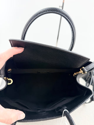 Demellier London the midi hudson leather bag with long strap, midi