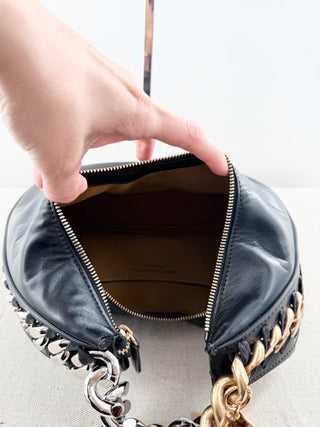 Stella McCartney frayme zipped medium shoulder bag faux leather