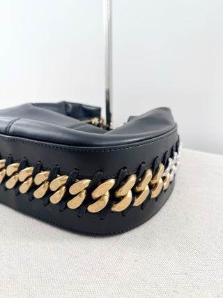 Stella McCartney frayme zipped medium shoulder bag faux leather