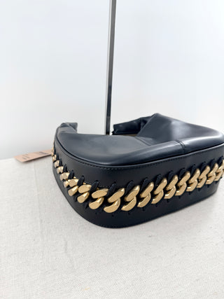 Stella McCartney frayme zipped medium shoulder bag faux leather