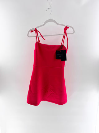 Cynthia Rowley Bonded shoulder ties mini dress, 2
