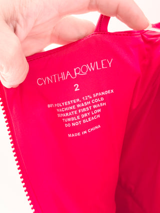 Cynthia Rowley Bonded shoulder ties mini dress, 2