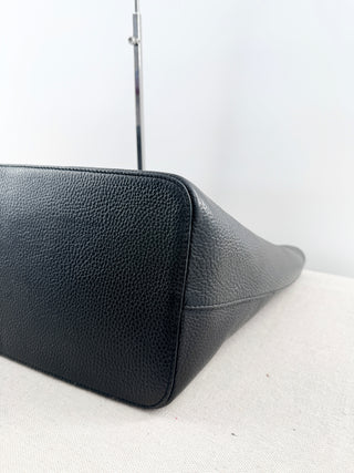 Mario Valentino leather large tote bag