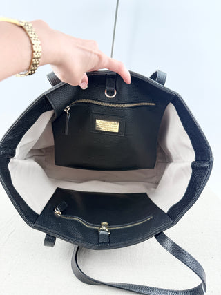 Mario Valentino leather large tote bag