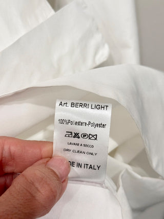 Pink Memories Long Sleeve Notch Lapel Oversized Blazer Jacket White Women's S