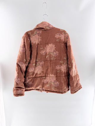Anthropologie tapestry soft coat jacket, L