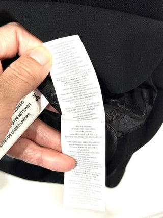 Michael Kors Long Sleeve Single Breasted Oversized Blazer Black Womens Size XS