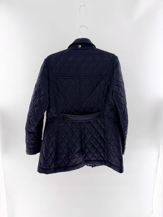 Burberry diamond quilted jacket nylon toggle duffle, M