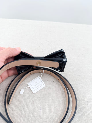 RED Valentino thin patent leather belt with box, M