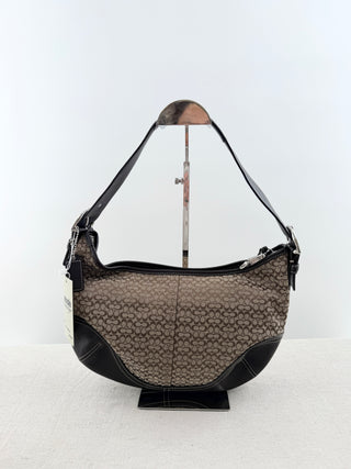Coach vintage print shoulder bag