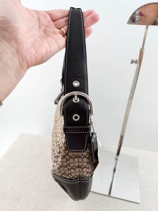 Coach vintage print shoulder bag