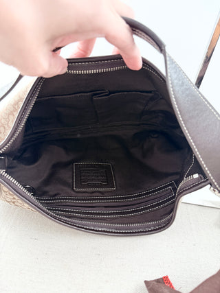 Coach vintage print shoulder bag