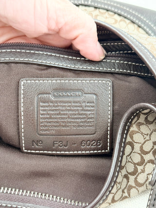 Coach vintage print shoulder bag