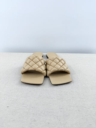 Bottega Veneta padded flat sandals, 39.5