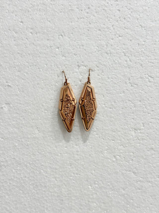 n.a. rose gold earrings