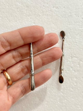 John Hardy 925 Silver Drop Bamboo Earrings Silver