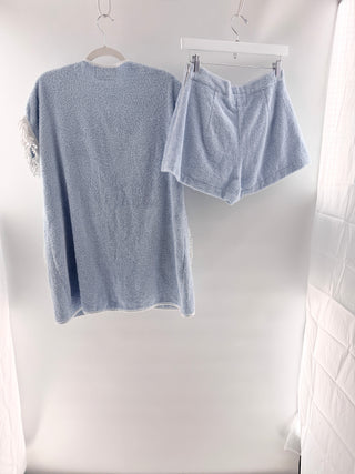 La Veste terry matching set vest and shorts, M