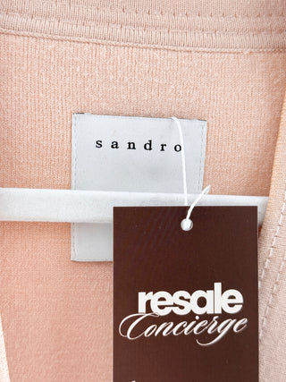 Sandro open front cardigan with mirror details, M