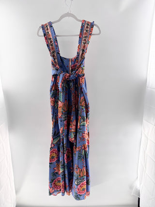Farm Rio Sleeveless Floral Patterned Maxi, S