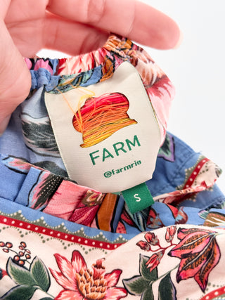 Farm Rio Sleeveless Floral Patterned Maxi, S