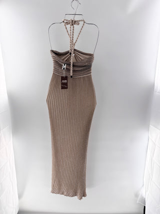 Missoni Metallic Fine-Knit Maxi Dress; Rope Detail, IT 42 / US 6