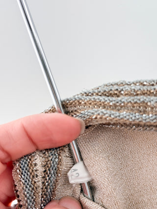 Missoni Metallic Fine-Knit Maxi Dress; Rope Detail, IT 42 / US 6