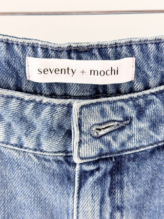 Seventy & Mochi embroidered jeans, 28