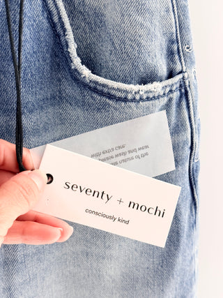 Seventy & Mochi embroidered jeans, 28