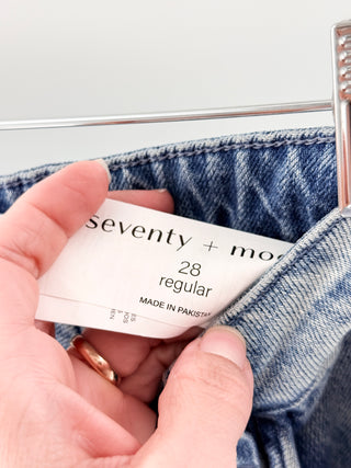 Seventy & Mochi embroidered jeans, 28