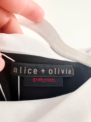 Alice & Olivia mini dress with contrast collar, S