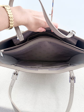 Tory Burch large leather tote bag