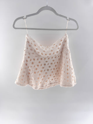 Line and dot Bowen crochet shorts and pants, Pants - M, Shorts - S
