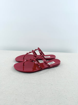 Valentino jelly rockstud slide sandals, 39