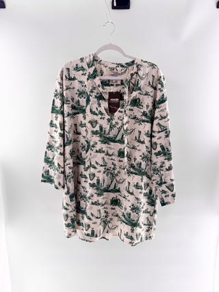 Baum und Pferdgarden 100% cotton print mini dress, L