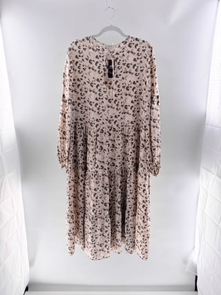 Lafayette 148 100% silk maxi dress, L
