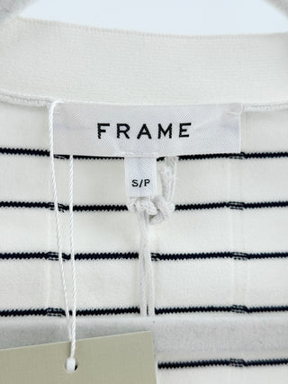 Frame striped cardigan, S