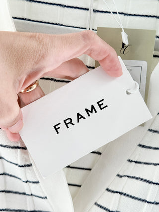 Frame striped cardigan, S