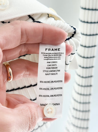 Frame striped cardigan, S