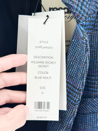 Veronica Beard wilshire dickey jacket blazer, 12