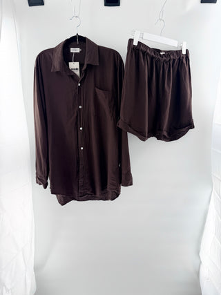 Montce matching set oversized shirt and shorts, top L / bottom M