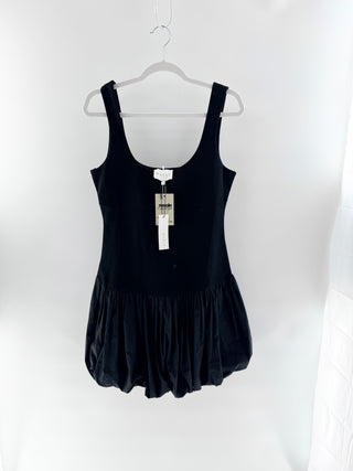 Mable sleeveless knit bubble mini dress, L